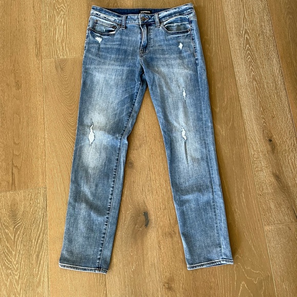 Express Mens Slim Distressed Jeans - Picture 5 of 6